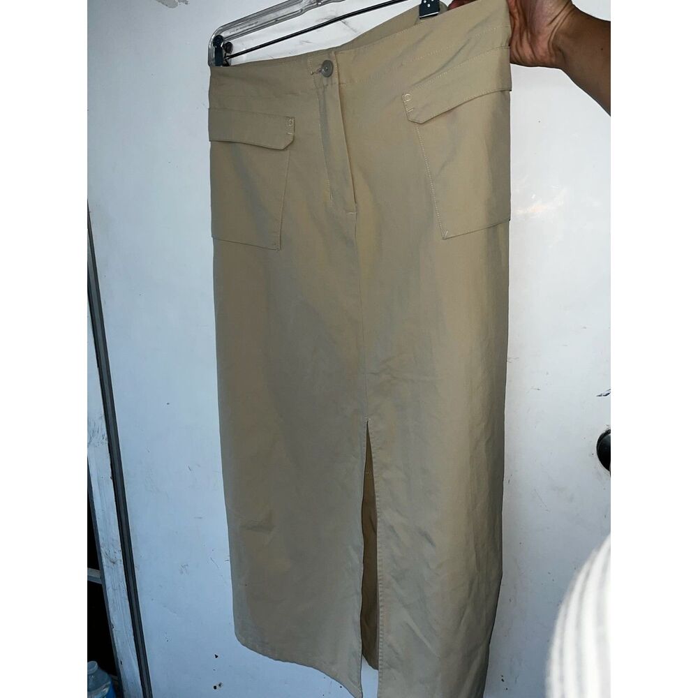 Gorpcore Patagonia Utility Cargo Continental Midi Skirt cream size 10